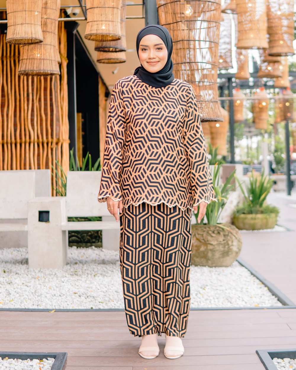 Kurung Qlarissa in Brown