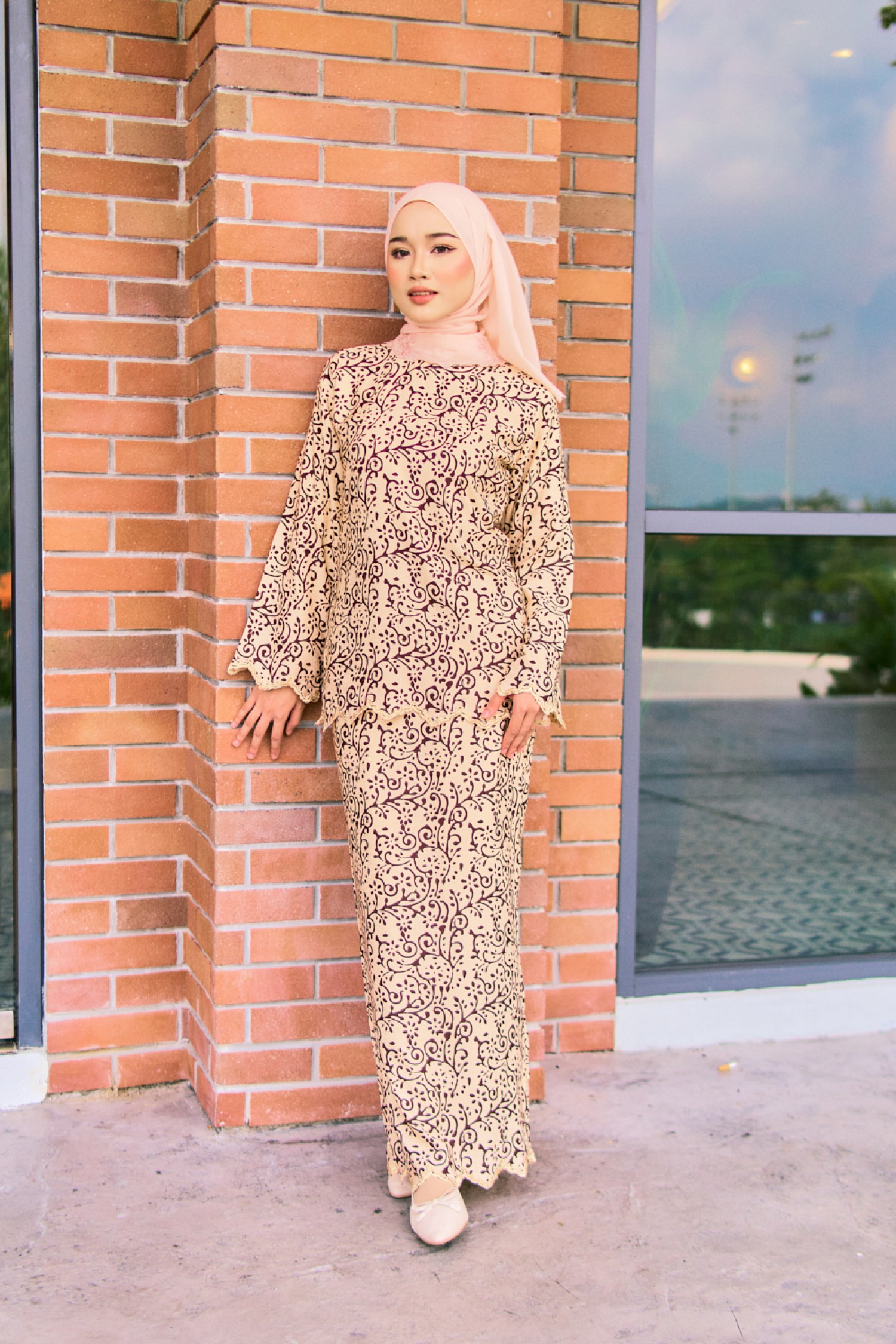 Kurung Natalie In Chocolate Chip