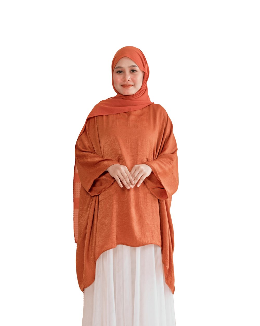 Julia Blouse In Brick Orange