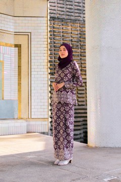 Kurung Milea In Purple