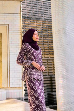 Kurung Milea In Purple