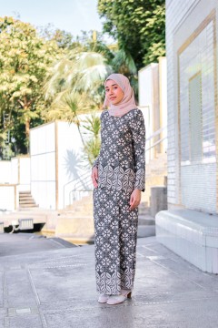 Kurung Milea Grey