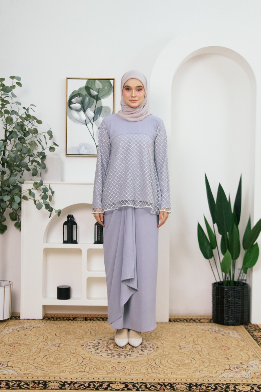 Kurung Nada In Grey