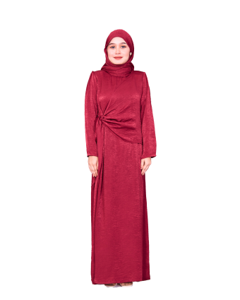 Maya Dress In Maroon