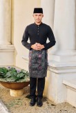 (Slim Fit) Baju Melayu Juma In Black