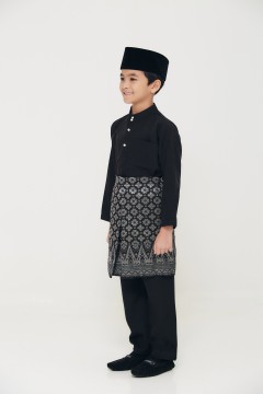 Baju Melayu Juma Kids In Black