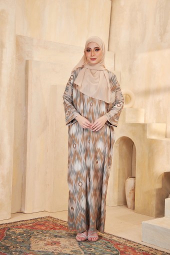 KAFTAN MEEDINA PRINTED - BEIGE