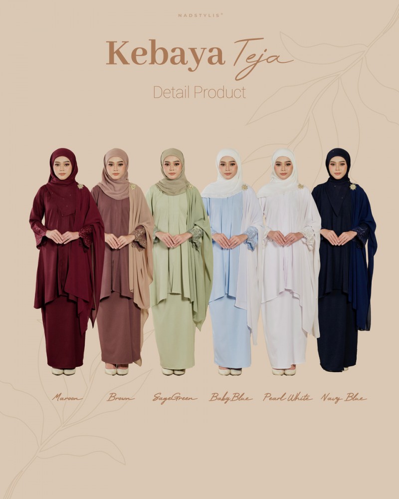 Kebaya Teja In Sage Green